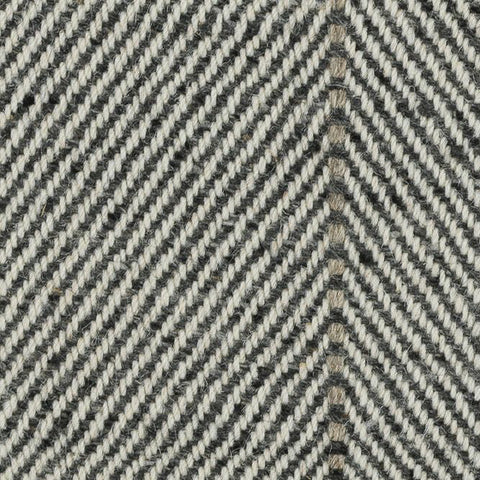 Close up Martinique charcoal chevron pattern