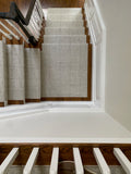 Top view of Martinique Silver stair runner and landing