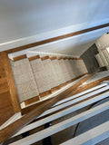 Martinique charcoal installed as a stair runner