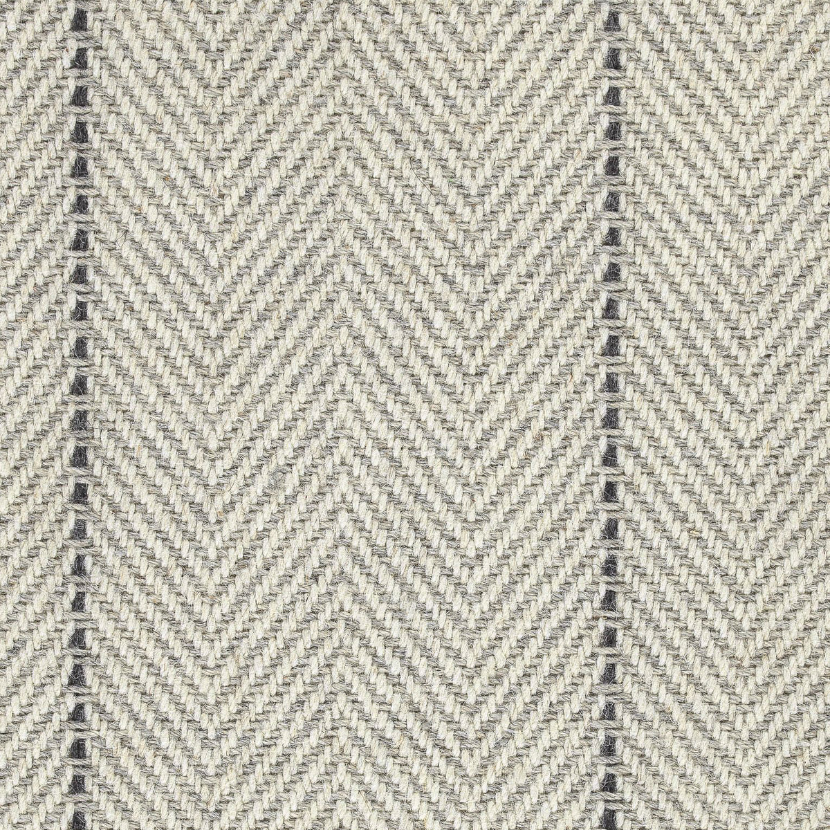 Peter Island Stripe Graphite Wool Area Rug New England Company